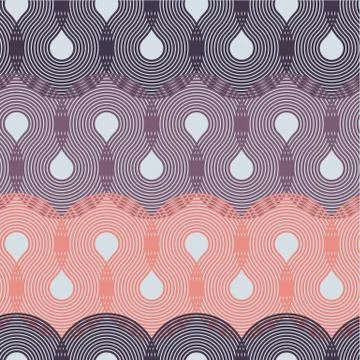 Background with Geometric Rounded Striped Line Stock Illustration