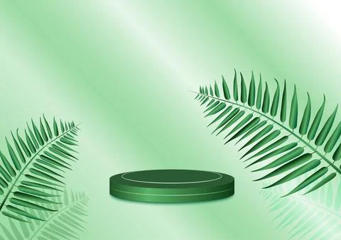 The background is a with geometric shape .illustration display product pastel Stock Illustration