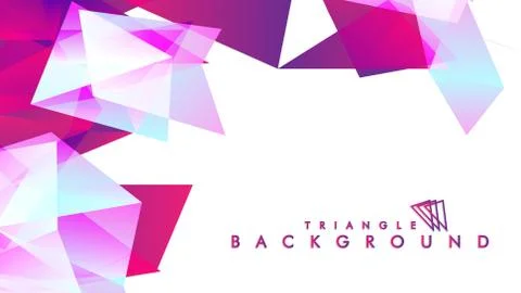 Background of geometric shapes. Colorful triangle pattern Illustrazione stock