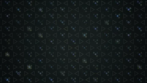 Background of geometric shapes in a dark theme for design Stock Footage 339304401