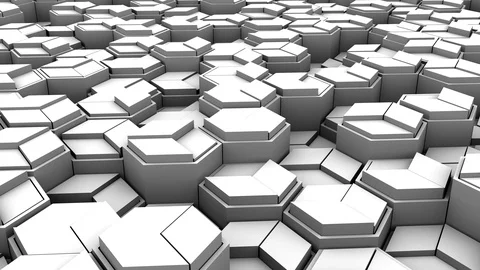 Background of Geometric Shapes Stock Footage 129660622