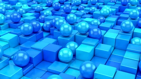 Background of Geometric Shapes Stock Footage 139773665