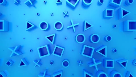 Background of Geometric Shapes Stock Footage 144192005