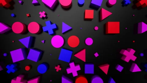 Background of Geometric Shapes Stock Footage 144315566