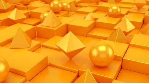 Background of Geometric Shapes Video stock 147646473