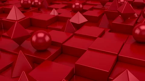 Background of Geometric Shapes Stock Footage 147688400