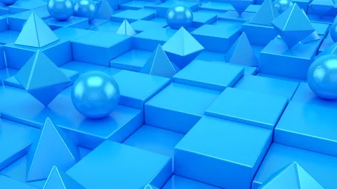 Background of Geometric Shapes Stock Footage 147688450