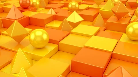 Background of Geometric Shapes Stock Footage 147855548