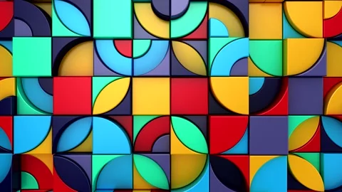 Background of Geometric Shapes Stock Footage 147992917