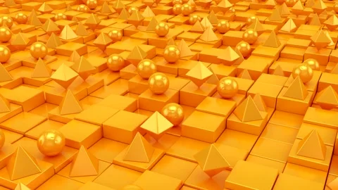 Background of Geometric Shapes Stock Footage 151895202