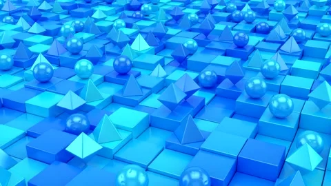 Background of Geometric Shapes Video stock 151973971