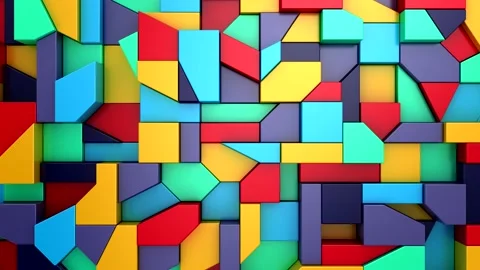 Background of Geometric Shapes Stock Footage 154594898