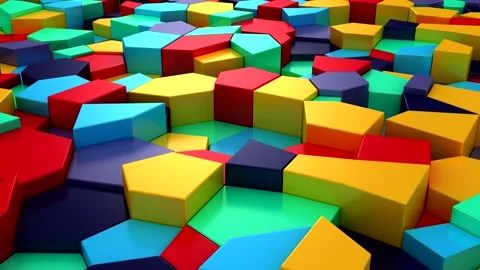 Background of Geometric Shapes Stock Footage 156262506