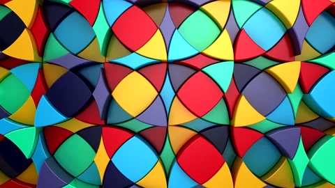Background of Geometric Shapes Stock Footage 159745467