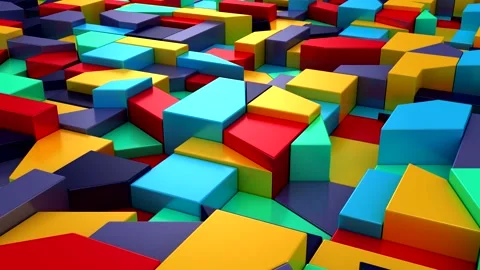 Background of Geometric Shapes Stock Footage 160033572
