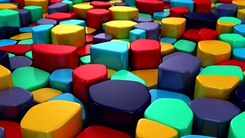 Background of Geometric Shapes Stock Footage 201295929