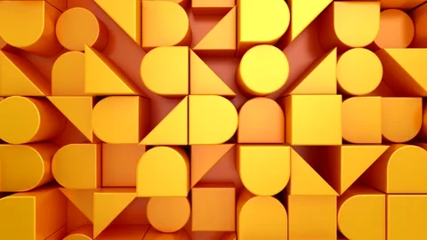 Background of Geometric Shapes Stock Footage 205068028