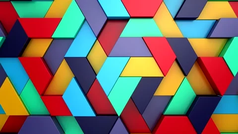 Background of Geometric Shapes Video stock 219317040