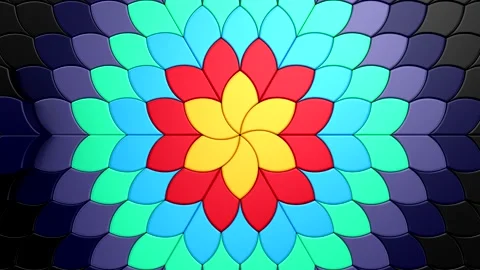 Background of Geometric Shapes Stock Footage 232225577