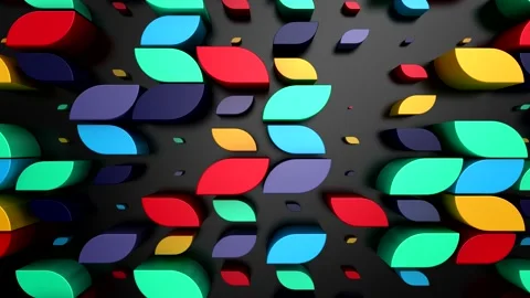 Background of Geometric Shapes Stock Footage 237688554