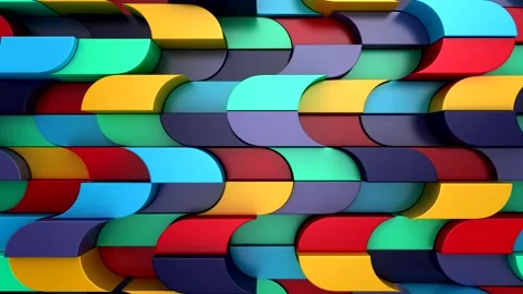 Background of Geometric Shapes Stock Footage 239452525