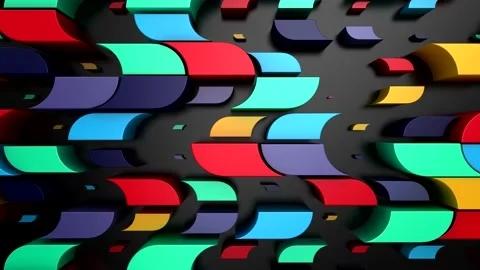 Background of Geometric Shapes Stock Footage 240077367