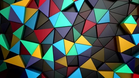 Background of Geometric Shapes Stock Footage 246100181
