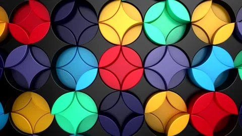 Background of Geometric Shapes Stock Footage 317294613