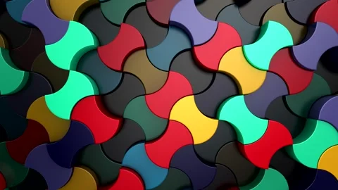 Background of Geometric Shapes Stock Footage 343404264