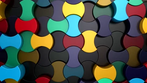 Background of Geometric Shapes Stock Footage 343555907