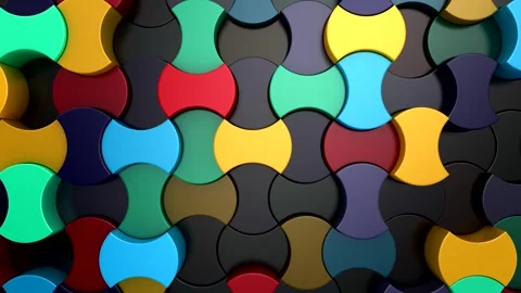 Background of Geometric Shapes Stock Footage 343673733