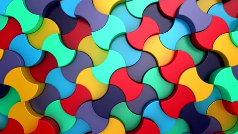Background of Geometric Shapes Stock Footage 344524292