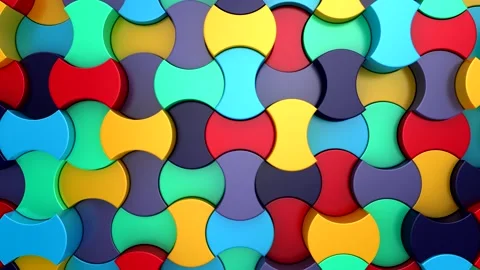 Background of Geometric Shapes Stock Footage 344647654