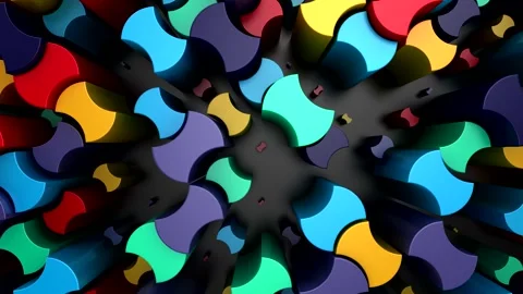 Background of Geometric Shapes Stock-Footage 346744266