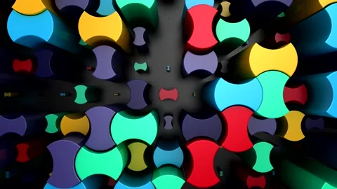 Background of Geometric Shapes Stock-Footage 346884908