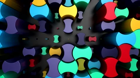 Background of Geometric Shapes Video stock 347076281