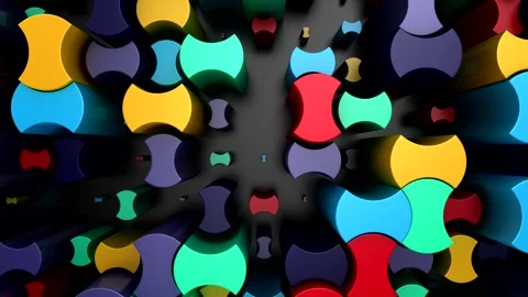 Background of Geometric Shapes Video stock 347076356