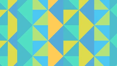 Background with geometrical rhombus pattern in blue and yellow colors. Stock Footage 278406704