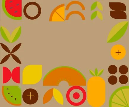Background geometry abstraction with text with autumn mood Stock Illustration
