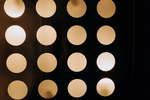 Background geometry circles light lighting row panel Stock Photos