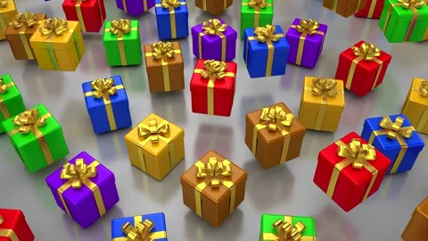 Background of Gift Boxes Stock Footage 321645447
