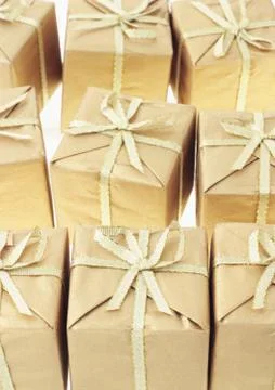 Background of gift boxes Foto stock