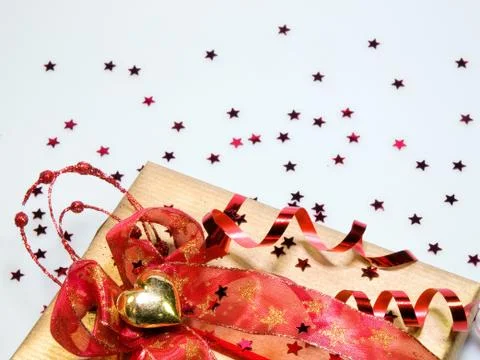 Background with gift Stock Photos