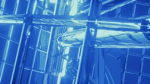 Background glass geometric shape line blocks abstract dynamic looping render 3d Stock Footage 161904574