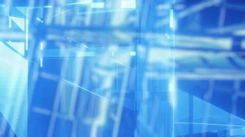 Background glass geometric shape line blocks abstract dynamic looping render 3d Video stock 161905832