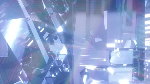 Background glass geometric shape line blocks abstract dynamic looping render 3d Stock Footage 161907521