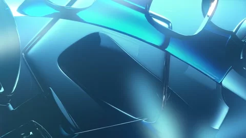 Background glass geometric shape line blocks abstract dynamic looping render 3d Stock-Footage 162400013