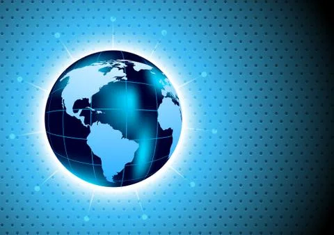 Background with glboe Stock Illustration