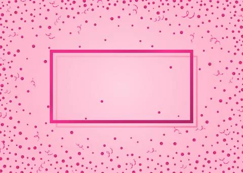Background with glitter dots, frame. Stock Illustration