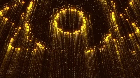Background Glitter Gorgeous Flicker Particles Flares Animated Golden Stock Footage 87204613